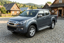 Isuzu D-Max 2011-2019 рр. Бокові пороги Rainbow (2 шт., Алюміній) фото 1