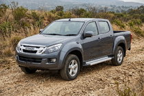 Isuzu D-Max 2011-2019 рр. Бокові пороги Vision New Grey (2 шт., Алюміній) фото 1