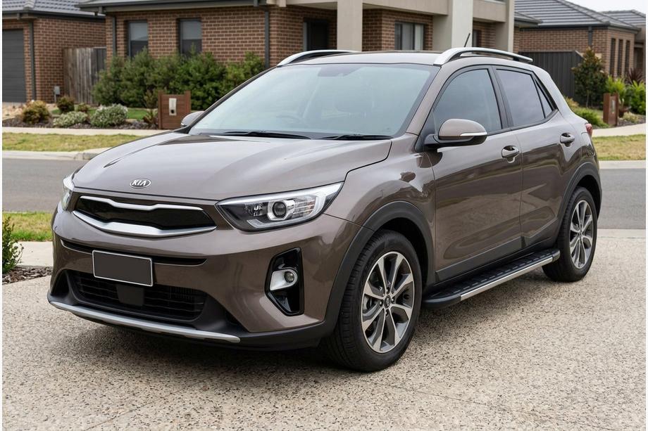 Kia Stonic 2017- рр. Бокові пороги Duru (2 шт., Алюміній) Image
