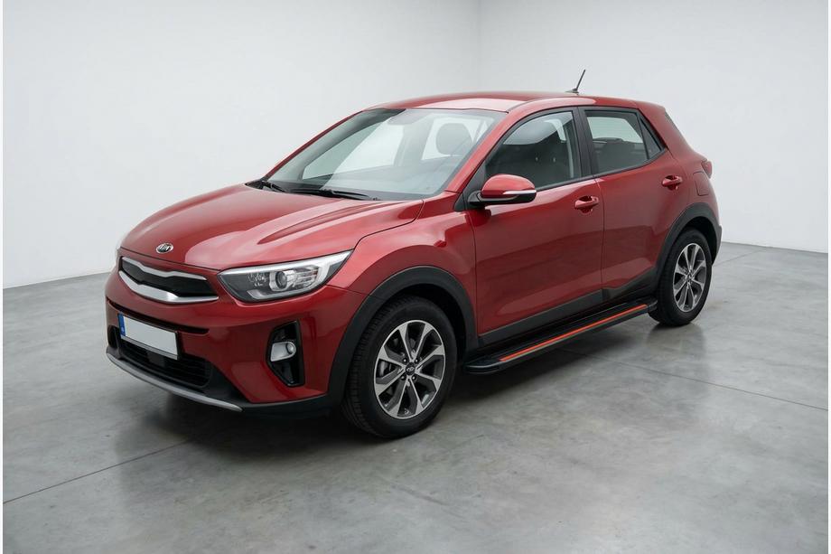 Kia Stonic 2017- рр. Бокові пороги Maya Red (2 шт., Алюміній) Image
