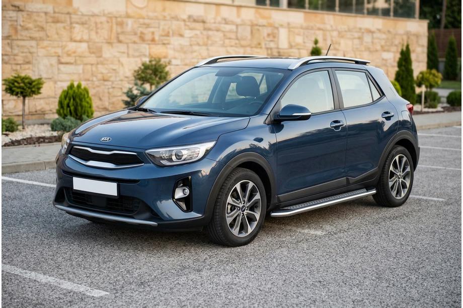 Kia Stonic 2017- рр. Бокові пороги Maydos V2 (2 шт., Алюміній) Image