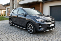 Kia Stonic 2017- рр. Бокові пороги BlackLine (2 шт., Алюміній) фото 1
