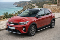 Kia Stonic 2017- рр. Бокові пороги Fullmond (2 шт., Алюміній) фото 1