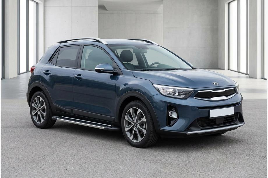 Kia Stonic 2017- рр. Бокові пороги RedLine (2 шт., Алюміній) Image