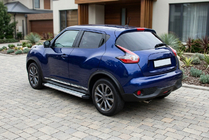 Nissan Juke 2020- рр. Бокові пороги Maya V2 (2 шт., Алюміній) фото 1