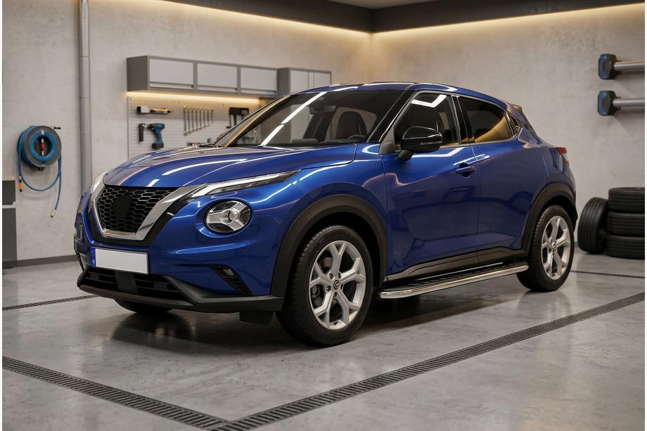 Nissan Juke 2020- рр. Бокові пороги Maydos V1 (2 шт., Алюміній) Фото 1