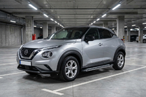 Nissan Juke 2020- рр. Бокові пороги Rainbow (2 шт., Алюміній) фото 1