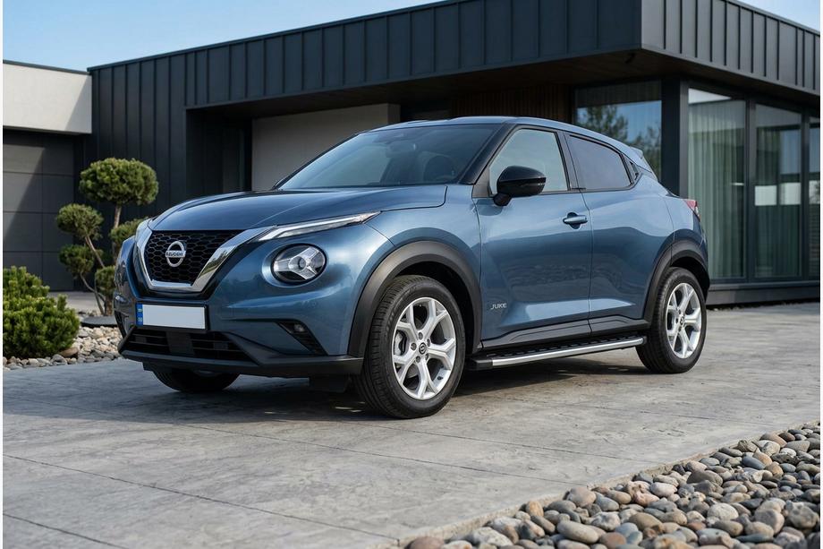 Nissan Juke 2020- рр. Бокові пороги Fullmond (2 шт., Алюміній) Фото 1