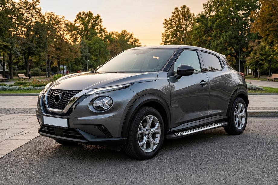 Nissan Juke 2020- рр. Бокові пороги Line (2 шт., Алюміній) Image