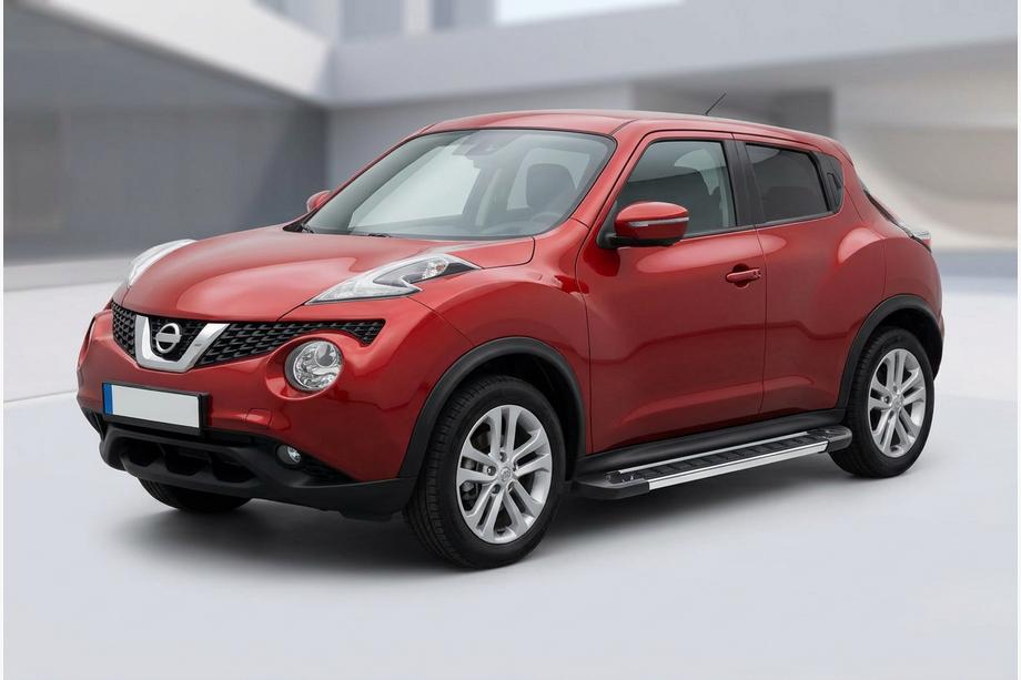Nissan Juke 2020- рр. Бокові пороги RedLine (2 шт., Алюміній) Image