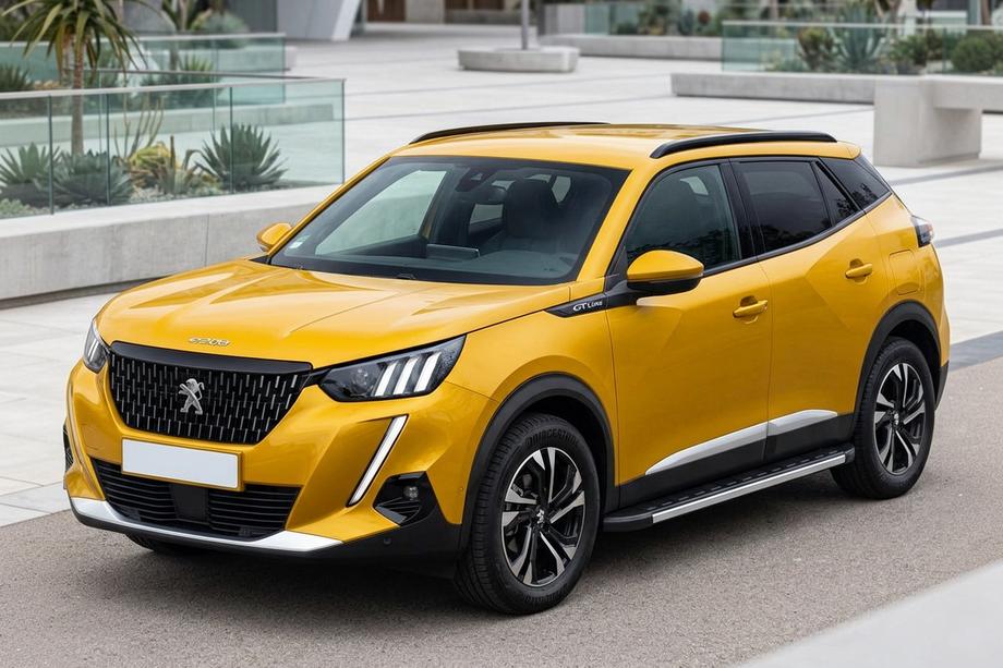 Peugeot 2008 2019- рр. Бокові пороги Duru (2 шт., Алюміній) Image