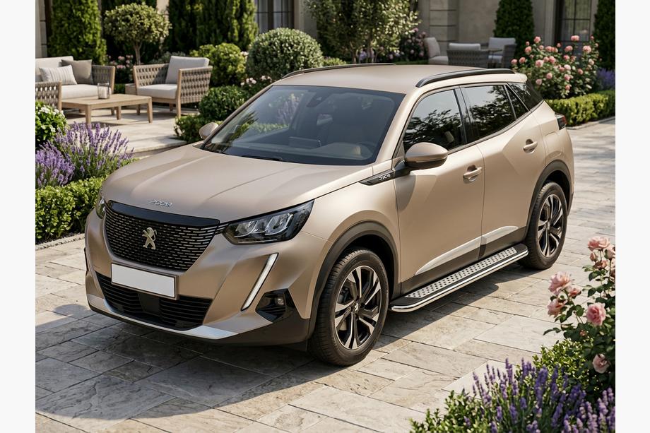 Peugeot 2008 2019- рр. Бокові пороги Maydos V2 (2 шт., Алюміній) Image