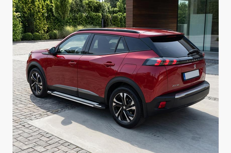 Peugeot 2008 2019- рр. Бокові пороги Rainbow (2 шт., Алюміній) Image