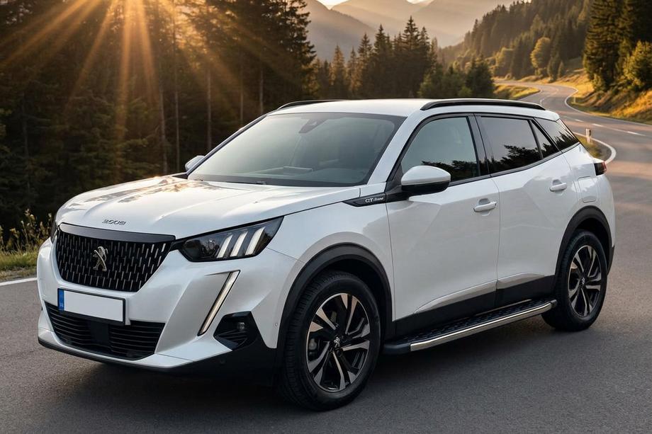 Peugeot 2008 2019- рр. Бокові пороги BlackLine (2 шт., Алюміній) Фото 1