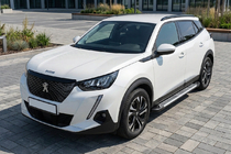 Peugeot 2008 2019- рр. Бокові пороги Line (2 шт., Алюміній) фото 1