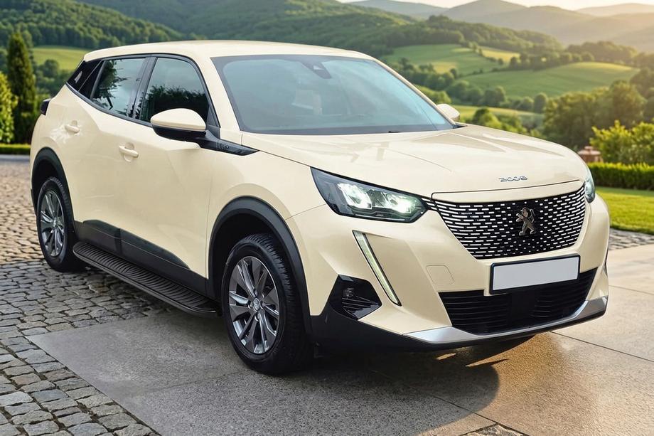 Peugeot 2008 2019- рр. Бокові пороги Tayga Black (2 шт., Алюміній) Фото 1