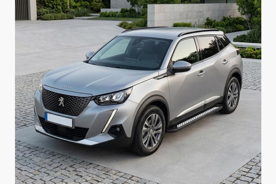 Peugeot 2008 2019- рр. Бокові пороги Vision New Black (2 шт., Алюміній) Фото 1