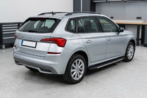 Skoda Kamiq 2019- рр. Бокові пороги Duru (2 шт., Алюміній) фото 1