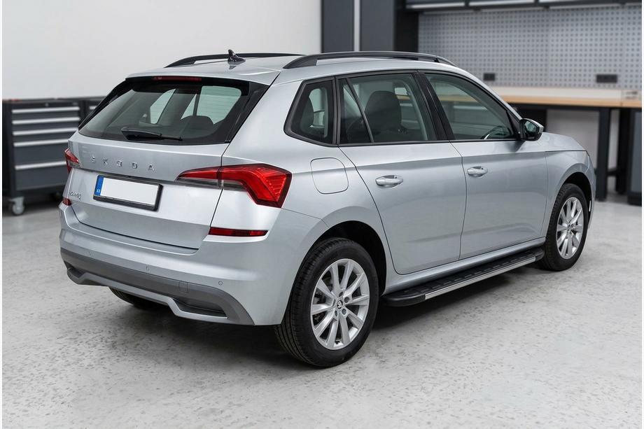 Skoda Kamiq 2019- рр. Бокові пороги Duru (2 шт., Алюміній) Image