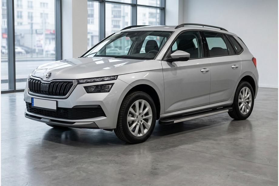 Skoda Kamiq 2019- рр. Бокові пороги Maya V1 (2 шт., Алюміній) Фото 1
