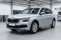 Skoda Kamiq 2019- рр. Бокові пороги Rainbow (2 шт., Алюміній) фото 1