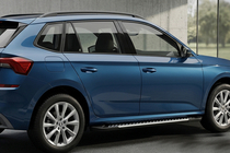 Skoda Kamiq 2019- рр. Бокові пороги Line (2 шт., Алюміній) фото 1