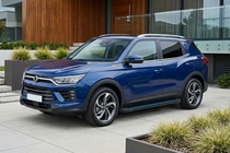 SsangYong Korando 2019- рр. Бокові пороги Maya Blue (2 шт., Алюміній) фото 1