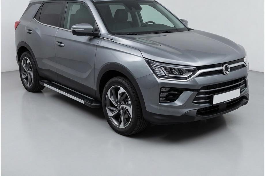 SsangYong Korando 2019- рр. Бокові пороги RedLine (2 шт., Алюміній) Image