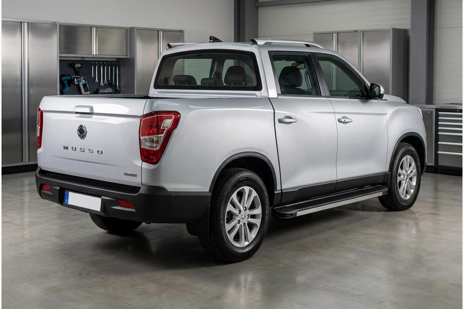 SsangYong Musso II 2018- рр. Бокові пороги Maya V1 (2 шт., Алюміній) Фото 1
