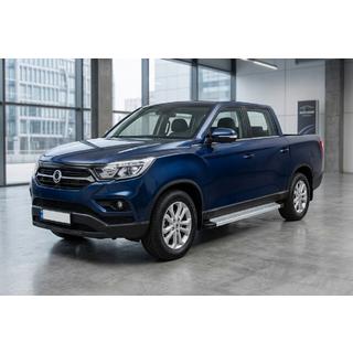 Бокові пороги Maya V2 (2 шт., Алюміній) SsangYong Musso ІІ 2018- рр. фото 1