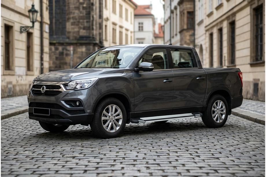 SsangYong Musso II 2018- рр. Бокові пороги Rainbow (2 шт., Алюміній) Фото 1