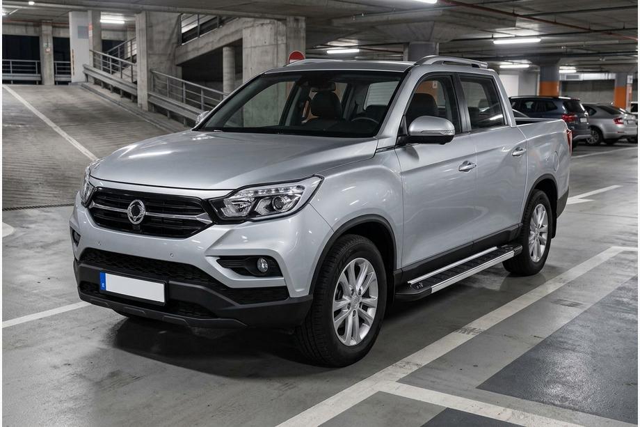 SsangYong Musso II 2018- рр. Бокові пороги RedLine (2 шт., Алюміній) Фото 1