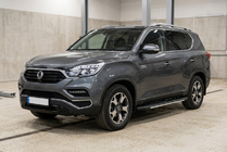 SsangYong Rexton II 2017- рр. Бокові пороги Bosphore Grey (2 шт., Алюміній) фото 1