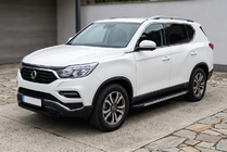 SsangYong Rexton II 2017- рр. Бокові пороги Duru (2 шт., Алюміній) фото 1