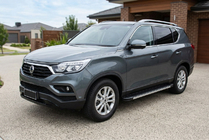 SsangYong Rexton II 2017- рр. Бокові пороги Maya V1 (2 шт., Алюміній) фото 1
