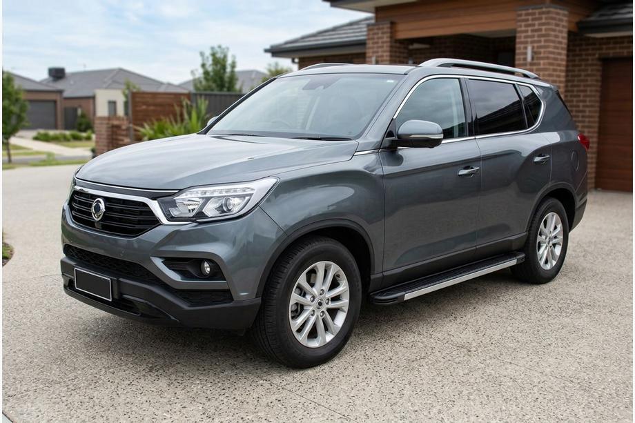 SsangYong Rexton II 2017- рр. Бокові пороги Maya V1 (2 шт., Алюміній) Image