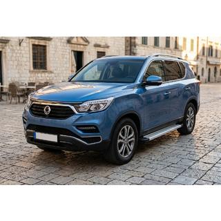 Бокові пороги Maya V2 (2 шт., Алюміній) SsangYong Rexton II 2017- рр. фото 1
