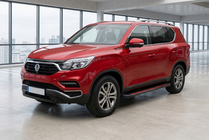 SsangYong Rexton II 2017- рр. Бокові пороги Maya Red (2 шт., Алюміній) фото 1