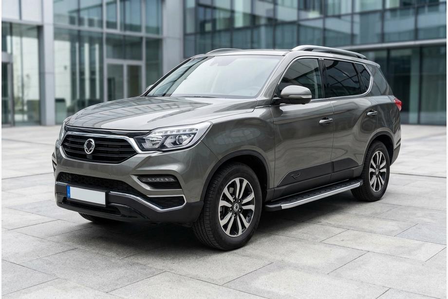 SsangYong Rexton II 2017- рр. Бокові пороги Fullmond (2 шт., Алюміній) Image