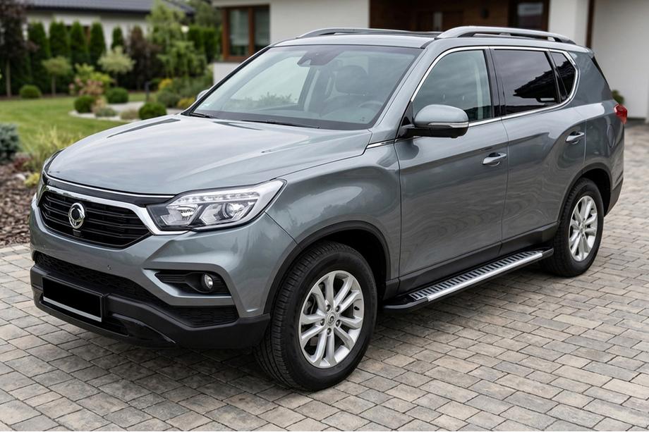 SsangYong Rexton II 2017- рр. Бокові пороги Line (2 шт., Алюміній) Image
