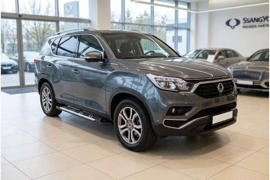 SsangYong Rexton II 2017- рр. Бокові пороги Sunrise (2 шт., Алюміній) Фото 1