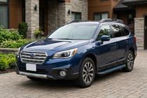 Subaru Outback 2014-2019 рр. Бокові пороги Maya Blue (2 шт., Алюміній) фото 1