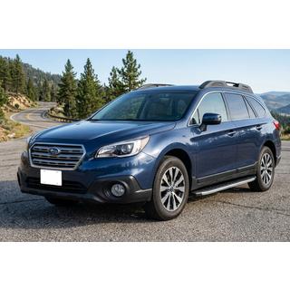 Бокові пороги Fullmond (2 шт., Алюміній) Subaru Outback 2014-2019 рр. фото 1