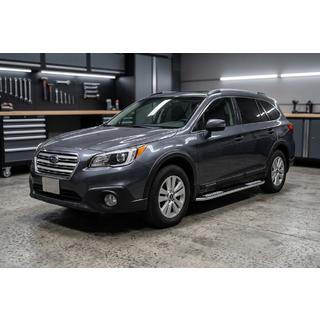 Бокові пороги Tayga V2 (2 шт., Алюміній) Subaru Outback 2014-2019 рр. фото 1
