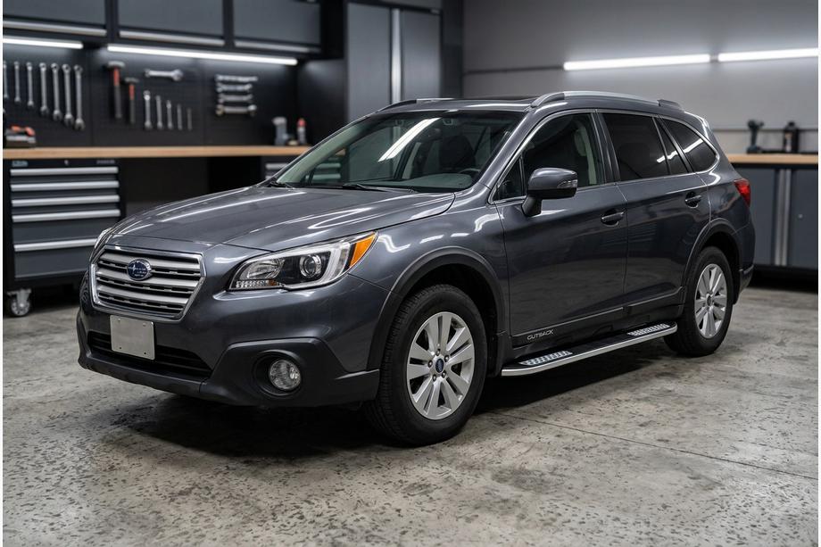 Subaru Outback 2014-2019 рр. Бокові пороги Tayga V2 (2 шт., Алюміній) Image