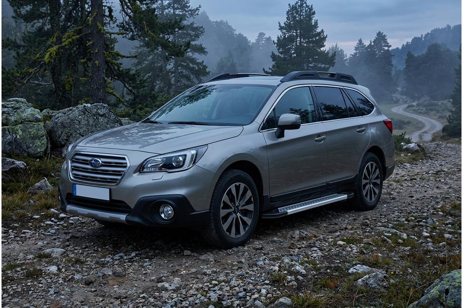 Subaru Outback 2014-2019 рр. Бокові пороги Vision New Grey (2 шт., Алюміній) Image