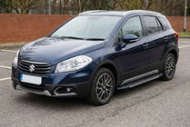 Suzuki SX4 S-Cross 2013-2016 рр. Бокові пороги Bosphorus Grey (2 шт., Алюміній) фото 1