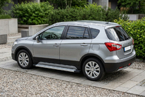 Suzuki SX4 S-Cross 2013-2016 рр. Бокові пороги Maya V2 (2 шт., Алюміній) фото 1