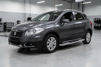 Suzuki SX4 S-Cross 2013-2016 рр. Бокові пороги Tayga V2 (2 шт., Алюміній) фото 1