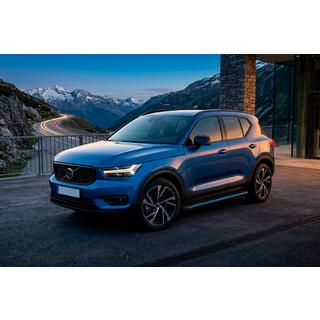 Бокові пороги Maya Blue (2 шт., Алюміній) Volvo XC40 2018- рр. фото 1